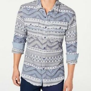 American Rag Aztec Woven Grey Shirt
